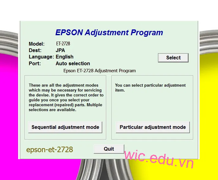 Reset Epson ET-2728