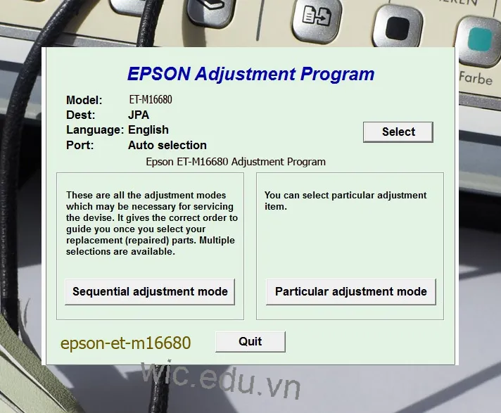 Reset Epson ET-M16680