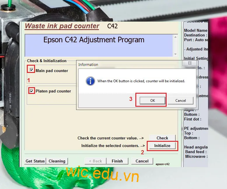 Phần mềm Reset máy in Epson C42