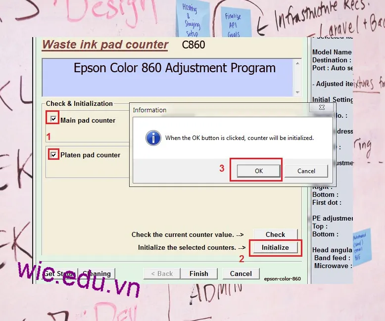 Phần mềm Reset máy in Epson Color 860