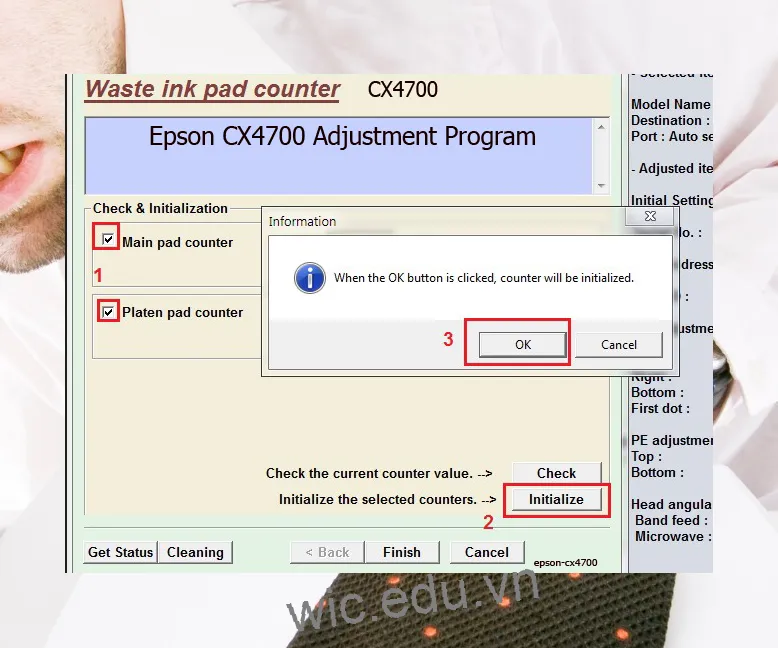 Phần mềm Reset máy in Epson CX4700