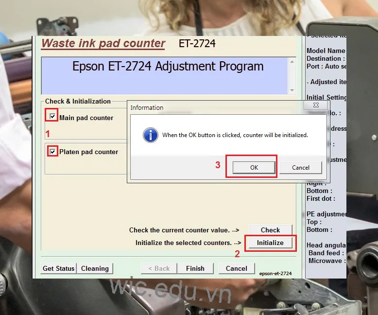 Phần mềm Reset máy in Epson ET-2724