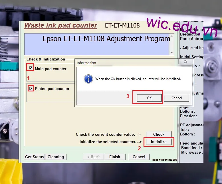 Phần mềm Reset máy in Epson ET-ET-M1108