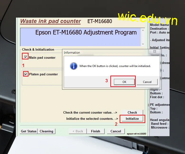 Phần mềm Reset máy in Epson ET-M16680