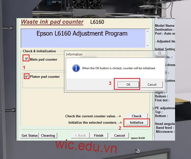 Phần mềm Reset máy in Epson L6160