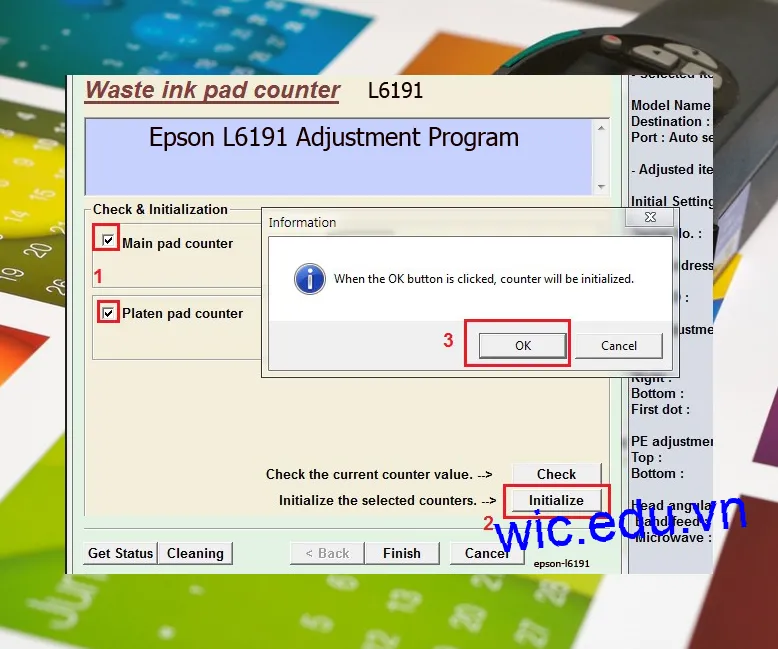 Phần mềm Reset máy in Epson L6191