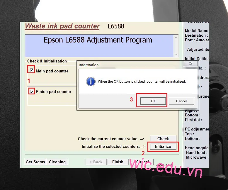 Phần mềm Reset máy in Epson L6588