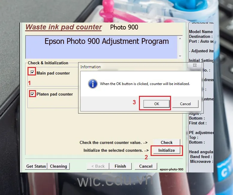 Phần mềm Reset máy in Epson Photo 900