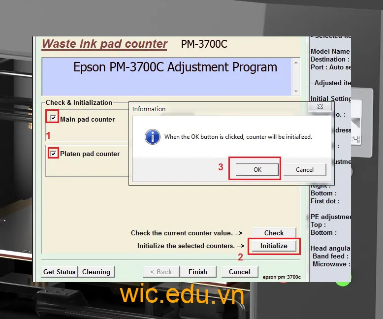 Phần mềm Reset máy in Epson PM-3700C