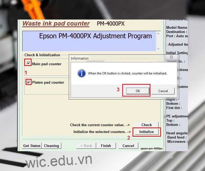 Phần mềm Reset máy in Epson PM-4000PX