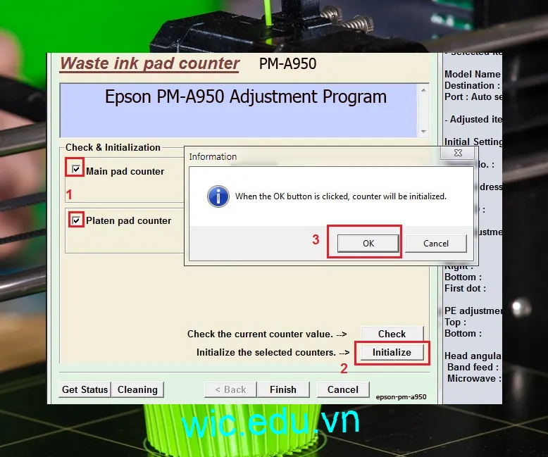 Phần mềm Reset máy in Epson PM-A950