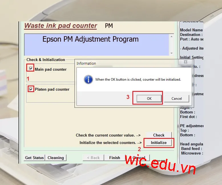 Phần mềm Reset máy in Epson PM