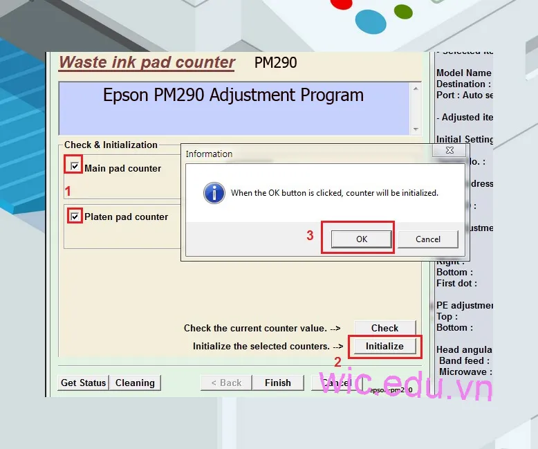 Phần mềm Reset máy in Epson PM290