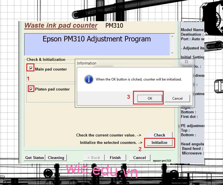 Phần mềm Reset máy in Epson PM310