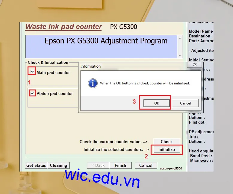 Phần mềm Reset máy in Epson PX-G5300