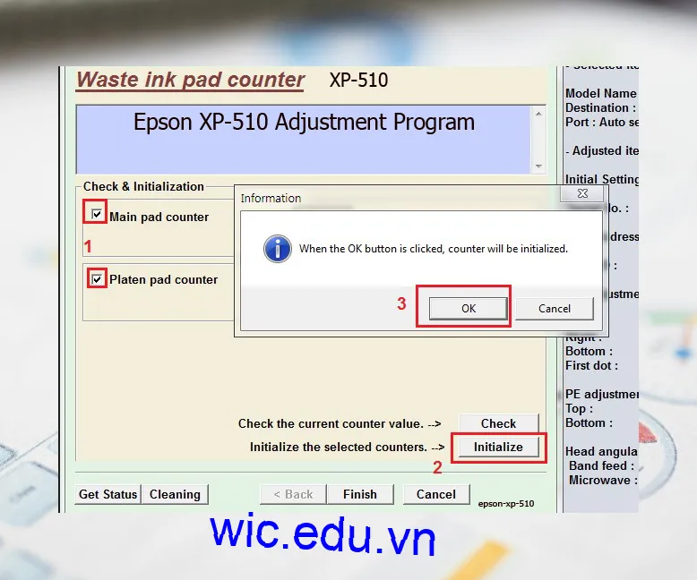 Phần mềm Reset máy in Epson XP-510